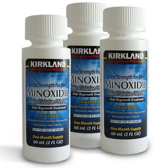 Киркланд Миноксидил (Kirkland Minoxidil) 5% на 3 месяца, 3 флакона по 60 мл (без пипетки)