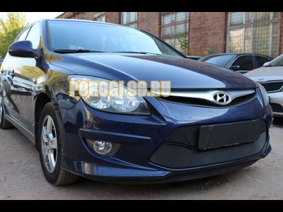 Защита радиатора Hyundai i30 2010-2012 black