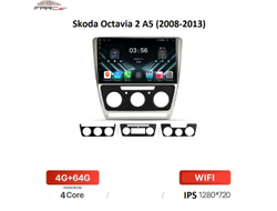 Штатная магнитола FarCar DX005M для Skoda Octavia 2 A5 (2008-2013) (4GB/64GB/WiFi/GPS/BT/IPS)