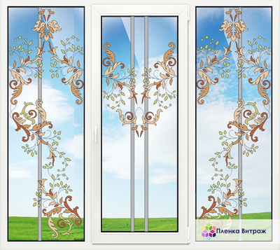 ВИТРАЖНАЯ ПЛЕНКА FL-311