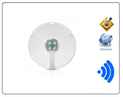 Радиорелейный мост AirFiber 60. Дальность действия до 2 км. До 1 Гбит/с с низкой задержкой Встроенный GPS. (1 шт).