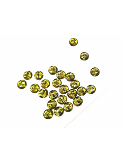 Стразы акриловые пришивные 6 мм, цвет оливковый 29