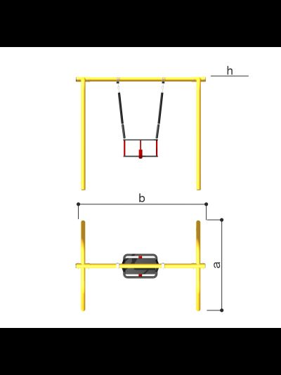 Детские качели детские (цепная подвеска) Romana 108.59.00