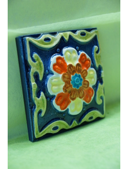 Лотос (изразцовая плитка)