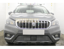 Защита радиатора Suzuki SX4 (II S-Cross) 2016- black PREMIUM