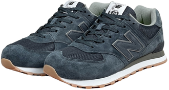New Balance 574 Retro Metallic Patch Blue