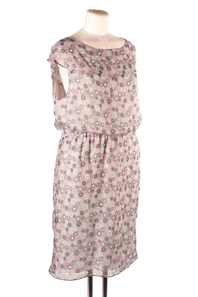 Платье Grey flower silk collection