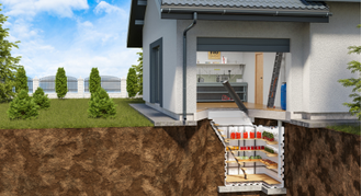 Бесшовный пластиковый погреб Тингард 3500