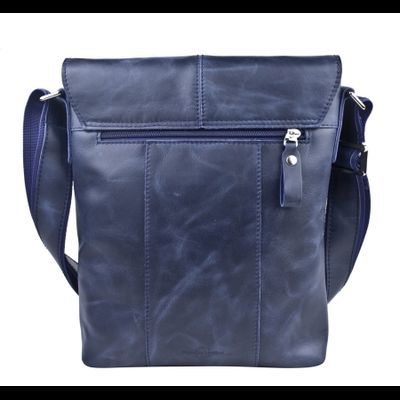 Кожаная мужская сумка Melazzo Premium blue (арт. 5073-19)