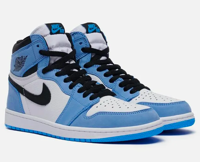 Nike Air Jordan Retro 1 Mid (голубые)