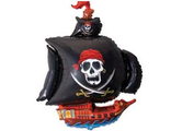 Испания Flexmetal мини (381) гр.4 пиратский корабль черный, ПОШТУЧНО!!