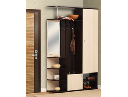 Шкаф комбинированный Кармен-7 Венге/Вудлайн кремовый