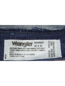 Джинсы 945 Wrangler® Cowboy Cut® Bootcut регулярный крой (жёсткие)