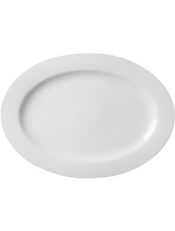 Блюдо овальное WHITE 40,5 Х 29 СМ, H 3,2 СМ