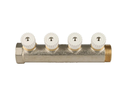 Коллектор STOUT распределительный 1", 4 отвода 3/4"ЕК (Арт. SMB 6851 013404)