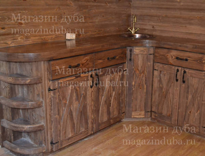 Кухня деревянная