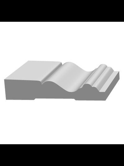 Наличник Ultrawood N 002 i, архитектурный ЛДФ, грунт под покраску, (2000x89x18 мм)