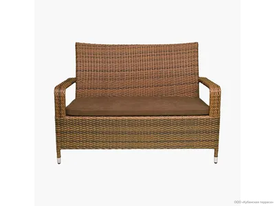 Диван Романтика двухместный из ротанга