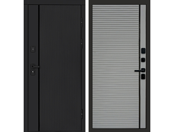 Дверь входная Урбан Black с панелями
