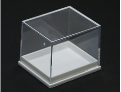 Бокс пластиковый для образцов, белый 42*37*32 мм №20212