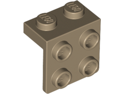 Bracket 1 x 2 - 2 x 2, Dark Tan (44728 / 6275485)