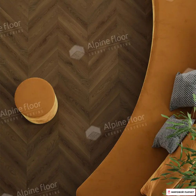 Ламинат Alpine Floor Chevron Art Дуб Денали LF109-09 34 класс толщина 12 мм с фаской 1.232 м2