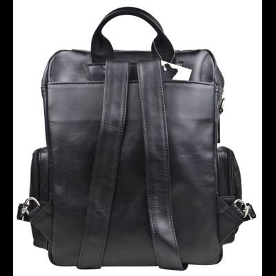 Кожаный рюкзак-сумка Fiorentino black (арт. 3003-01)