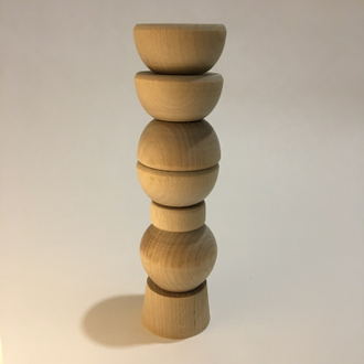 Пирамидка деревянная 150*40 развивающая игрушка