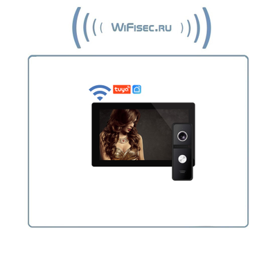 FREEDOM 10 FHD WIFI KIT - комплект из 10" сенсорного Full HD WIFI монитора и вызывной панели, с DVR (Tuya/Smart Life)