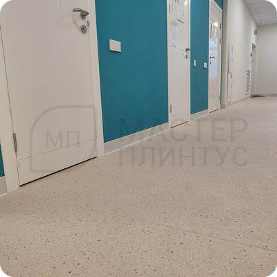 Плинтус ХДФ Dollken S100 100мм Х 2,575 м 1248/1145 Бело-серый