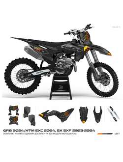 KTM EXC 2024 SX SXF 2024 2024 наклейки купить графика мотоцикл мотопленка заказать