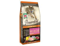 Primordial Grain Free Puppy Salmon & Chicken беззерновой корм с лососем и птицей для щенков всех пород 2 кг