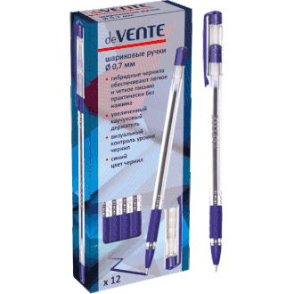 Ручка шариковая deVente маслянная 0,7 мм синяя 5073334_S