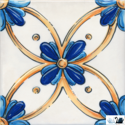 Декор Kerama Marazzi Капри майолика А455 20x20 см глянцевый