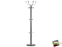 Вешалка напольная DOBRIN BONNY, чёрный мрамор, чёрный