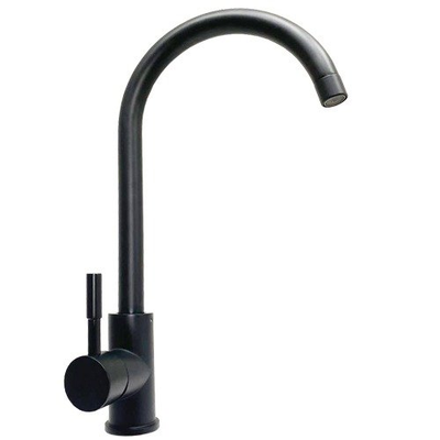 Смеситель Frap для кухни F40899-4 черный боковая ручка