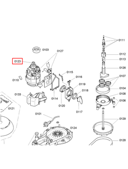 Соединение (муфта, втулка) для оси двигателя кухонного комбайна Bosch