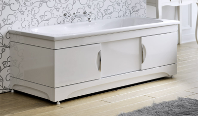 Экран под ванну торцевой 75 см МДФ белый