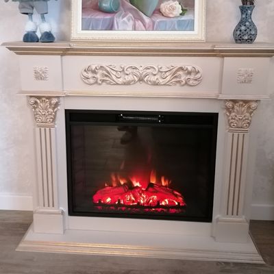 Электрокамин Лидс WTG с очагом Sparta 25.5 LED