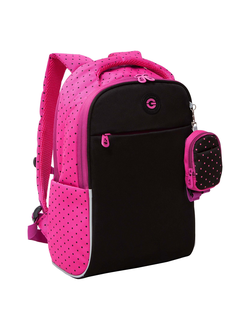 Рюкзак школьный GRIZZLY RG-367-2 черный фуксия