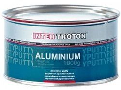 Полиэфирная универсальная шпатлевка с алюминием, INTER TROTON; 0,25 кг