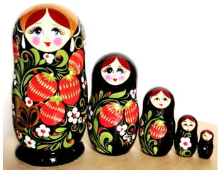 Russkaya Matreshka Hohloma Vyatka 5 Kukolnaya 150 70