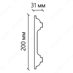 Карниз гладкий SKT132