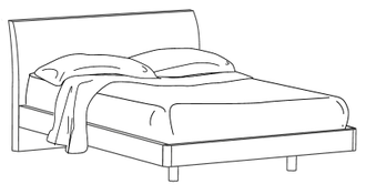 Кровать с подъемным механизмом TEKNIC "Dama" 180х200 см