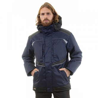 Куртка мужская зимняя KW 206, синий/черный