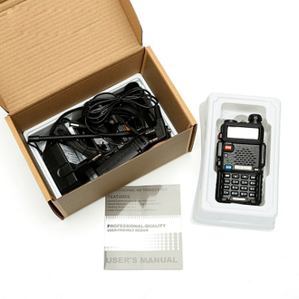 Baofeng UV-5R Черная рация (UHF/VHF) 7 км