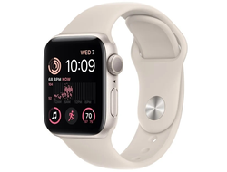 Apple Watch SE 2022, 40 мм, корпус из алюминия, спортивный ремешок сияющая звезда (MNT33LL)