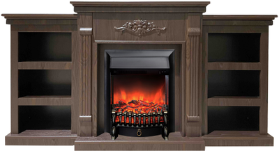 Электрокамин Брукс LUX AO с очагом Fobos
