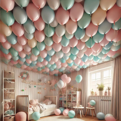 100 шаров с гелием, АССОРТИ 30см