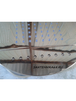 Тропическая лейка для душевой кабины с подсветкой 25 см